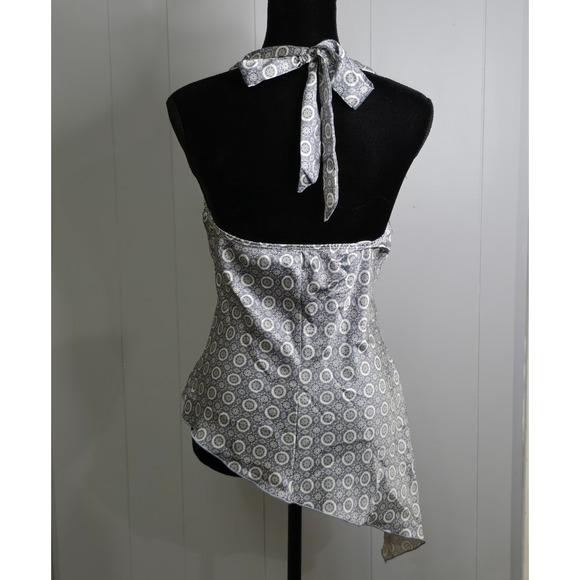 Speechless Women’s Medium Halter Top Asymmetrical Hem Boho Y2K Festival Tank - Picture 2 of 7